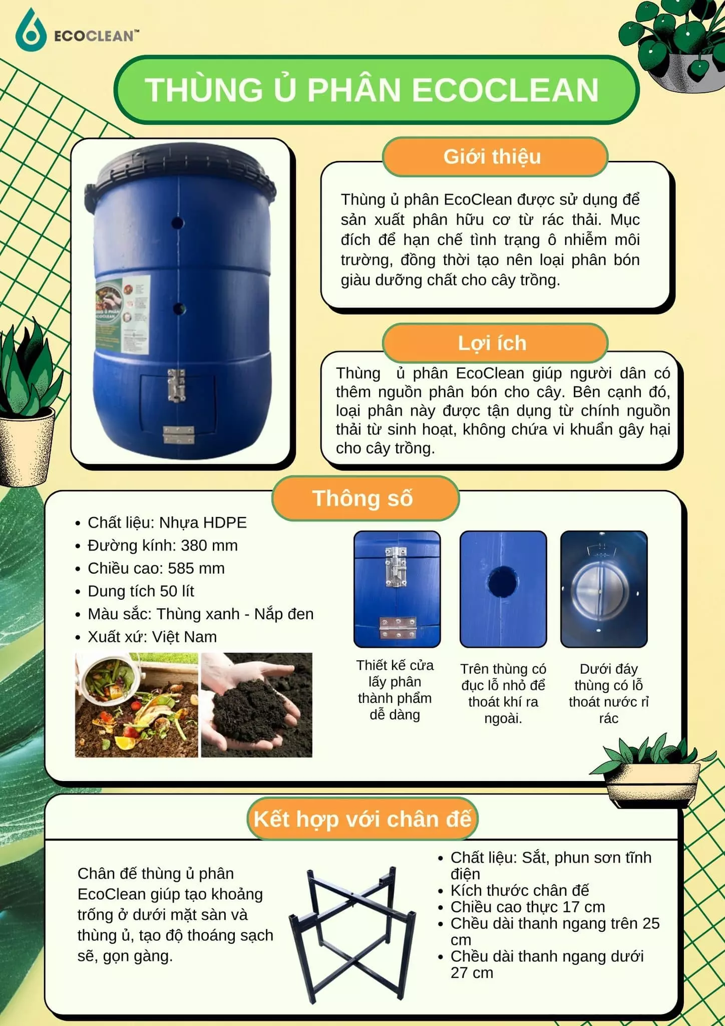 hướng dẫn sử dụng thùng ủ phân hữu cơ ecoclean