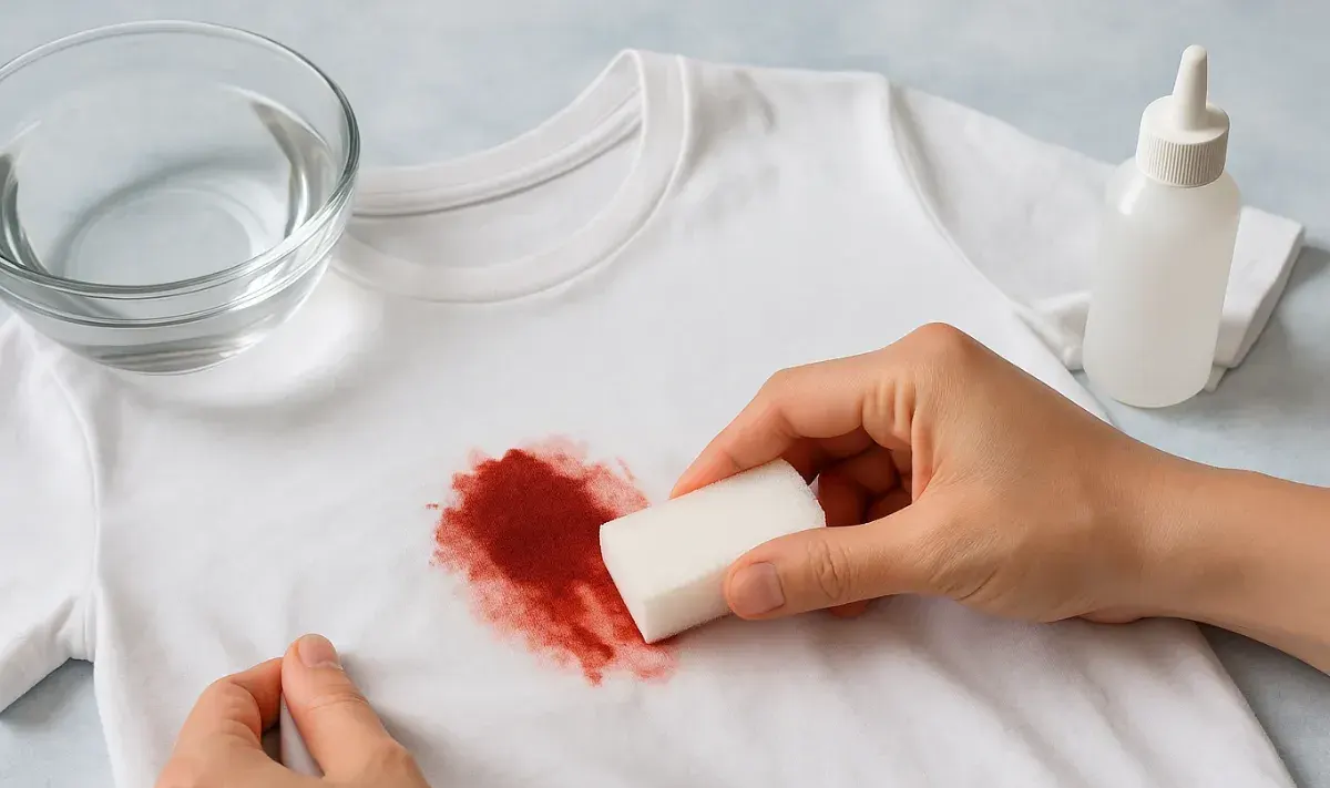 Vết máu bám lại trên quần áo là một sự cố bất ngờ nhưng thường gặp và gây khó chịu