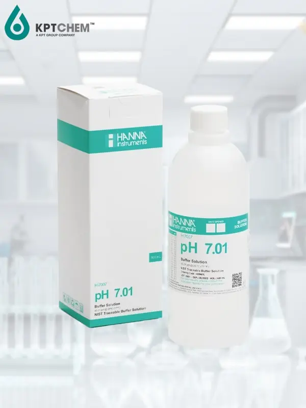 Dung dịch chuẩn pH 7.01 HI7007/L, Hanna Instruments, 500ml/chai